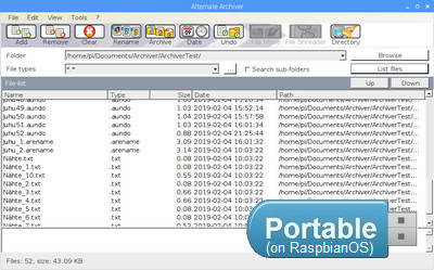 Alternate Archiver Portable screenshot