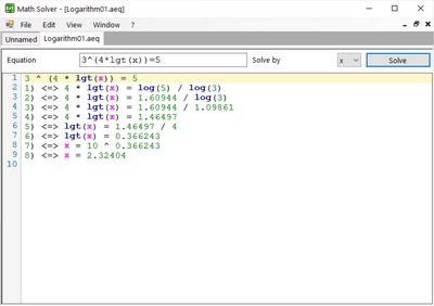 Alternate Math Solver